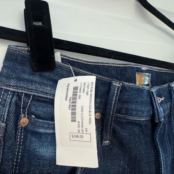 MOTHER Smokin Double Heel Flare Jeans in Deep Blue - Picture 7 of 8